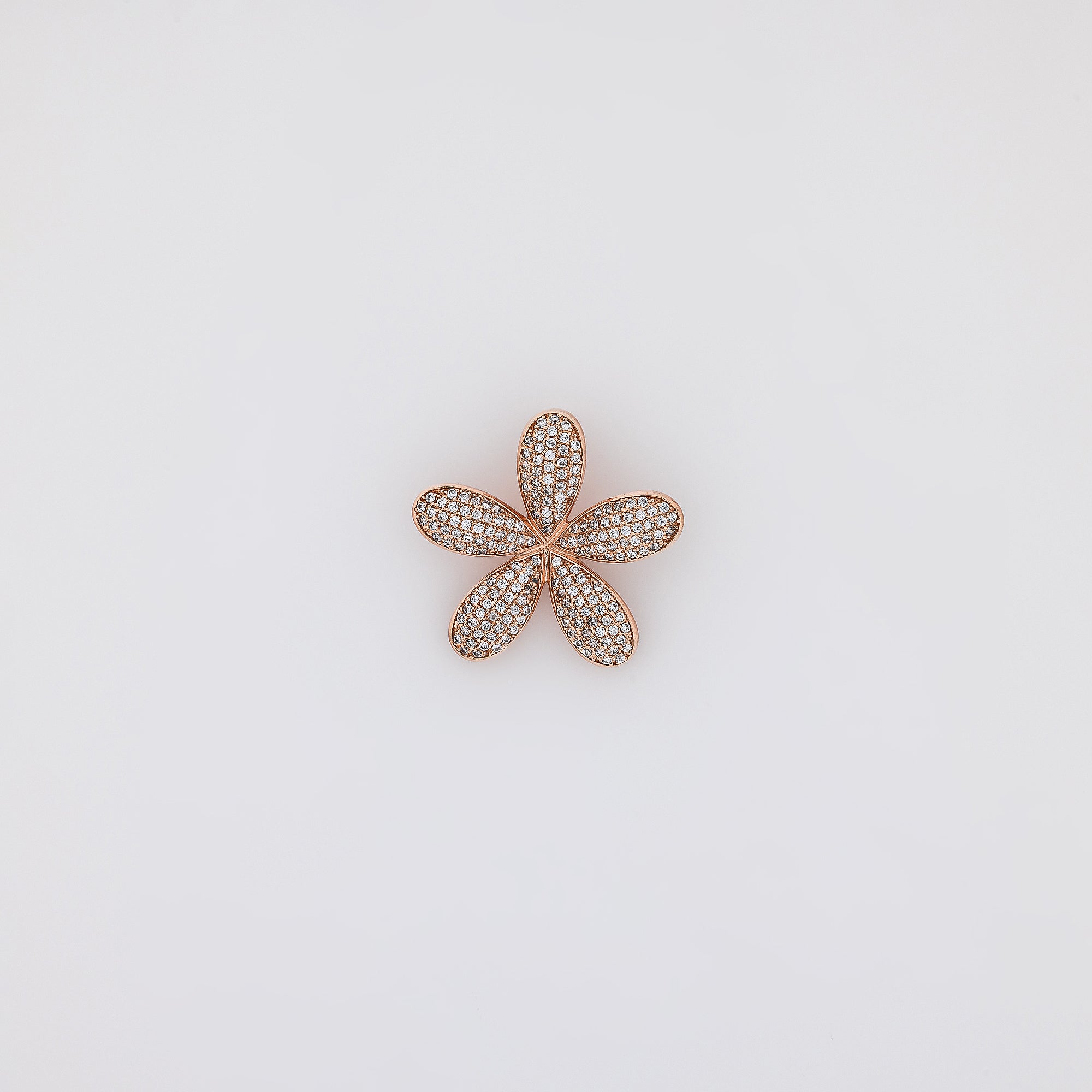 Full Bling Plumeria Pendant