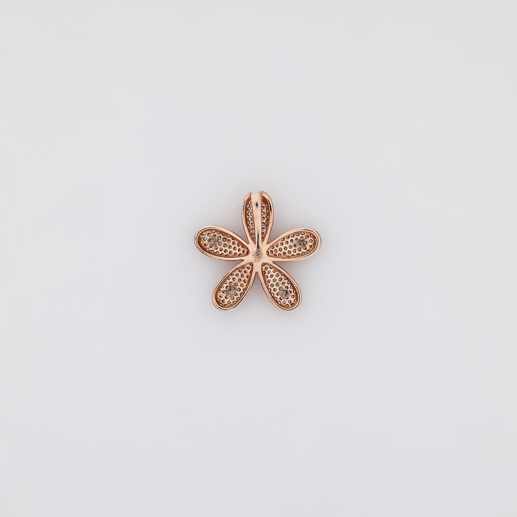 Full Bling Plumeria Pendant