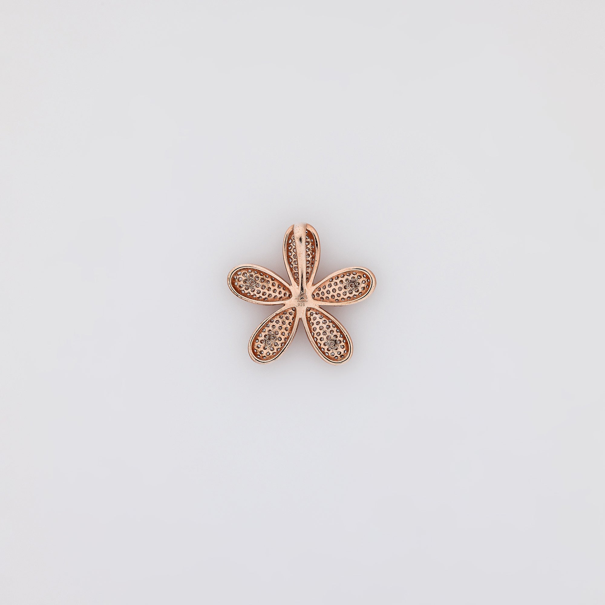 Full Bling Plumeria Pendant