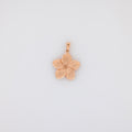 Jumbo Pointed Petal Plumeria Pendant in Rose Gold