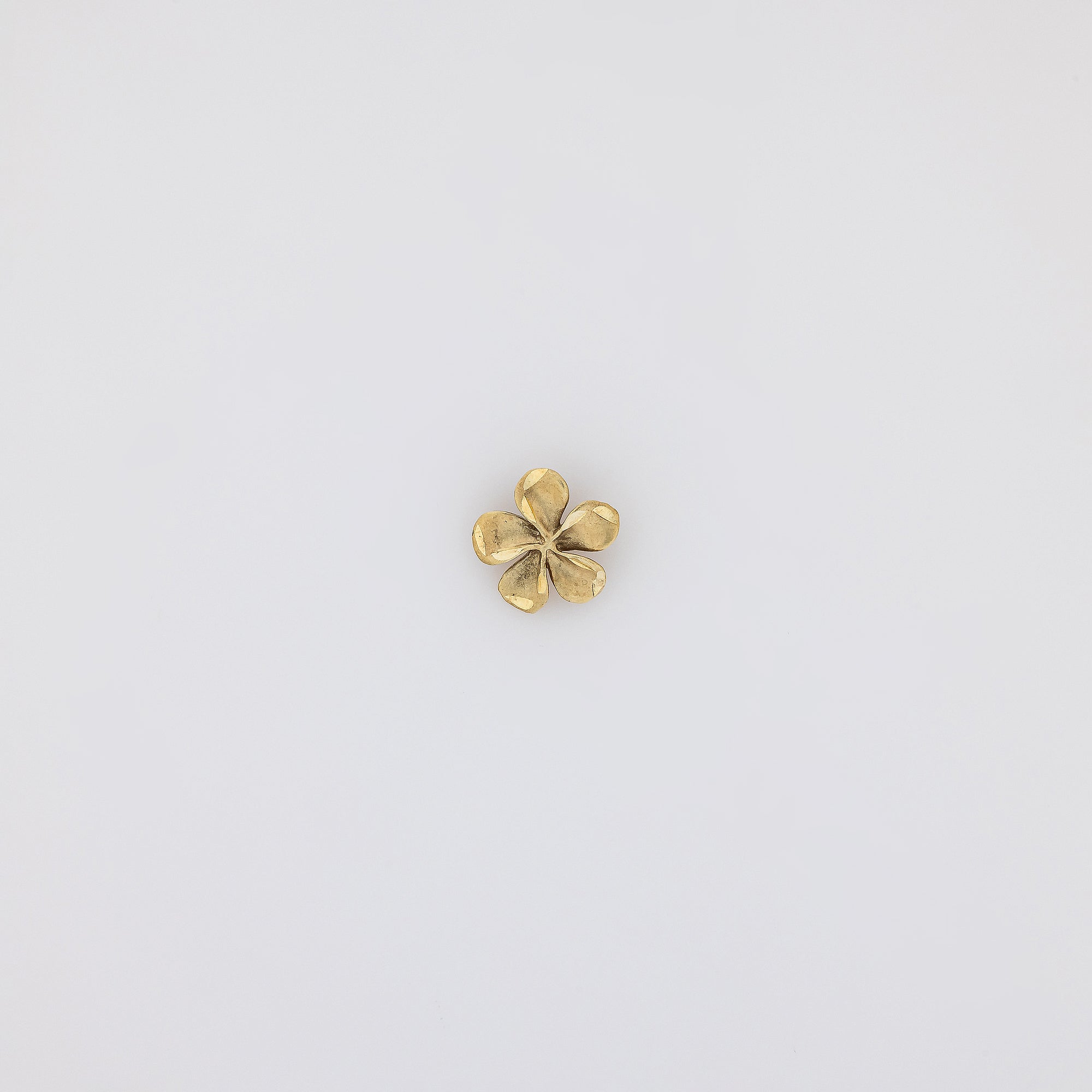 Green Gold Plumeria Pendant