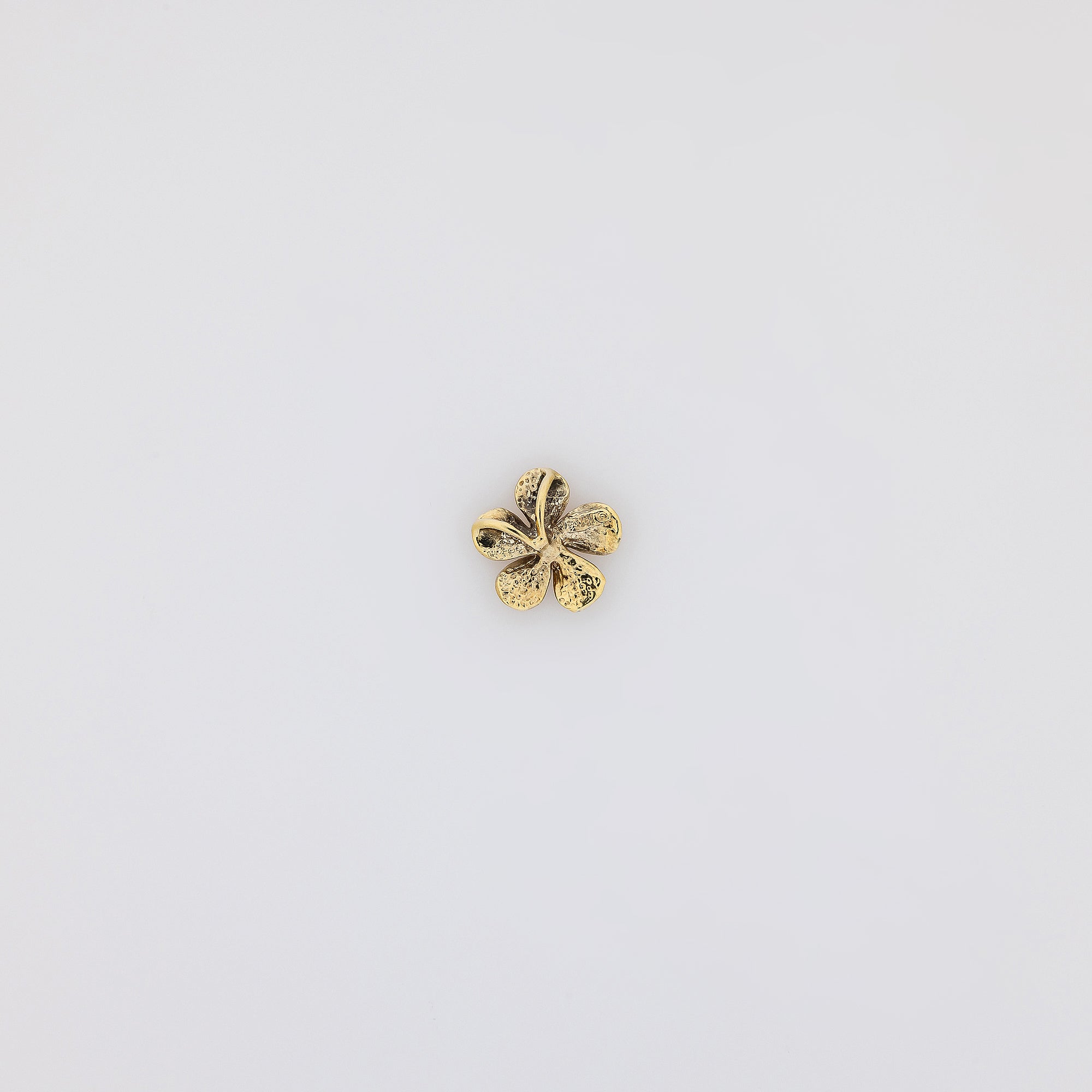 Green Gold Plumeria Pendant