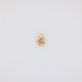 11mm Simple Gold Plumeria Pendant