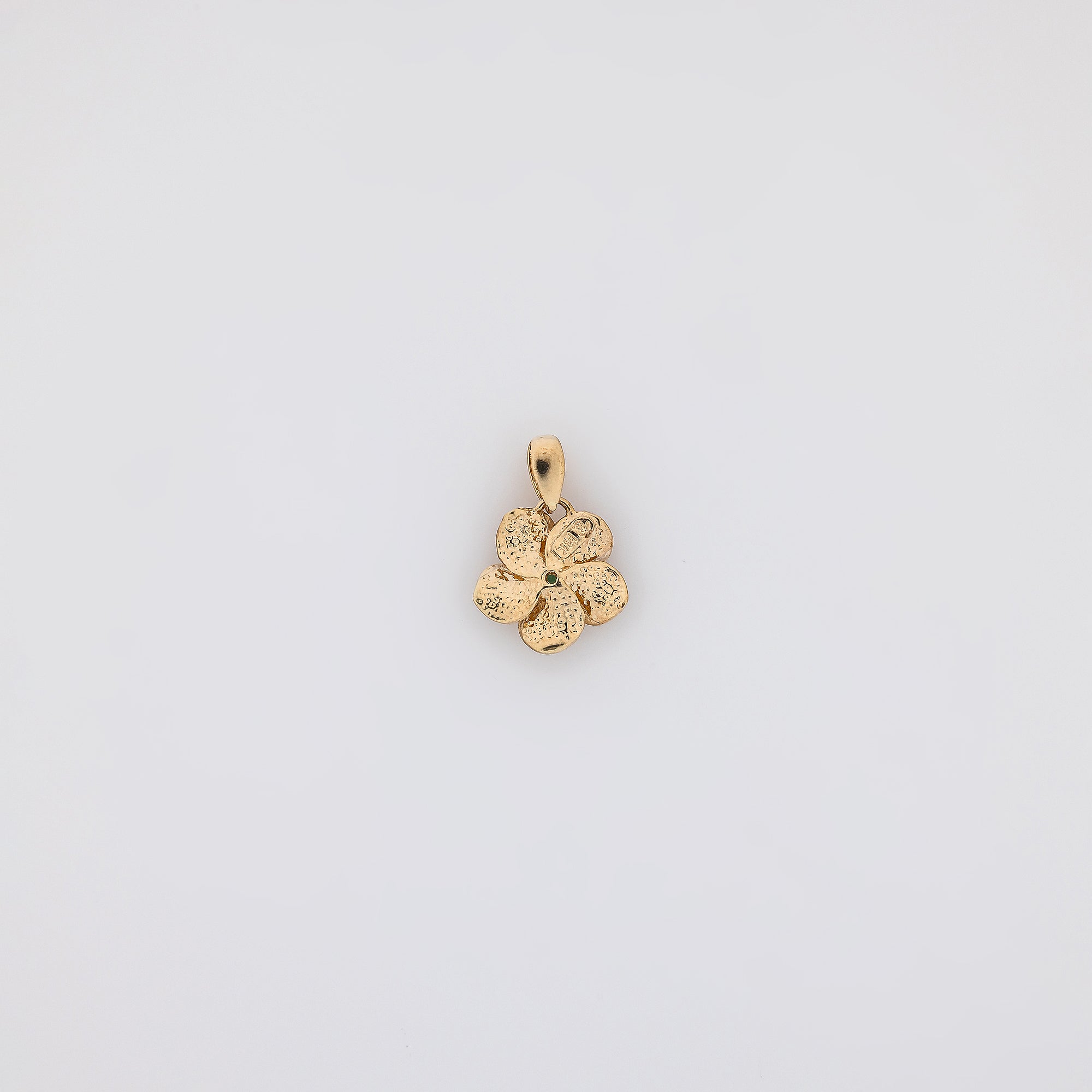 Emerald Plumeria Pendant Ver.1
