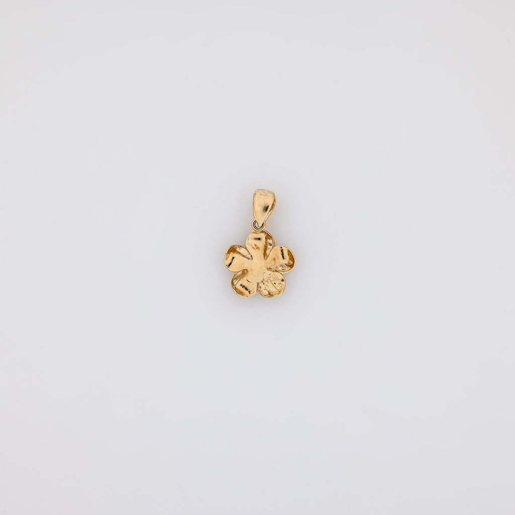 Sapphire Plumeria Pendant
