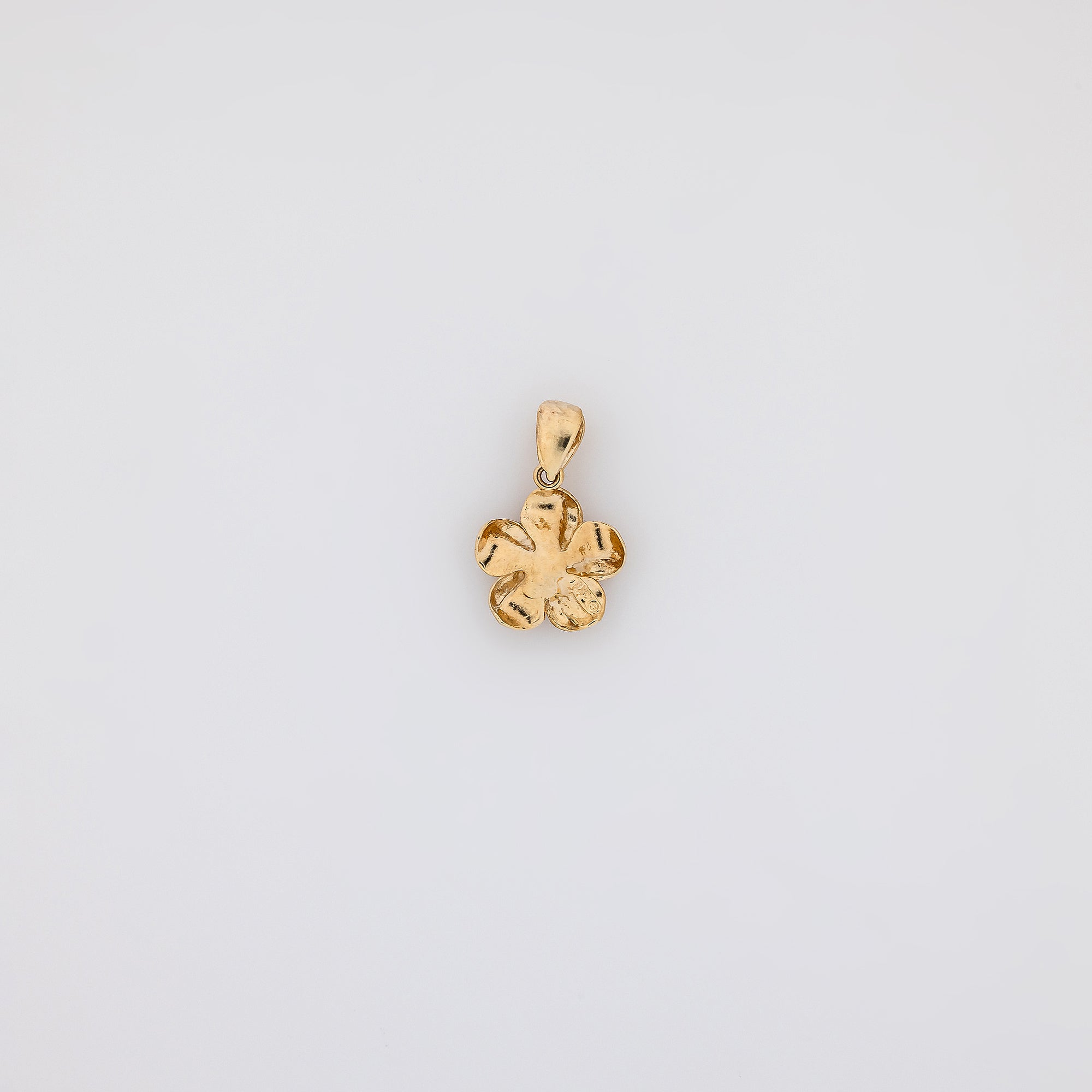 Sapphire Plumeria Pendant