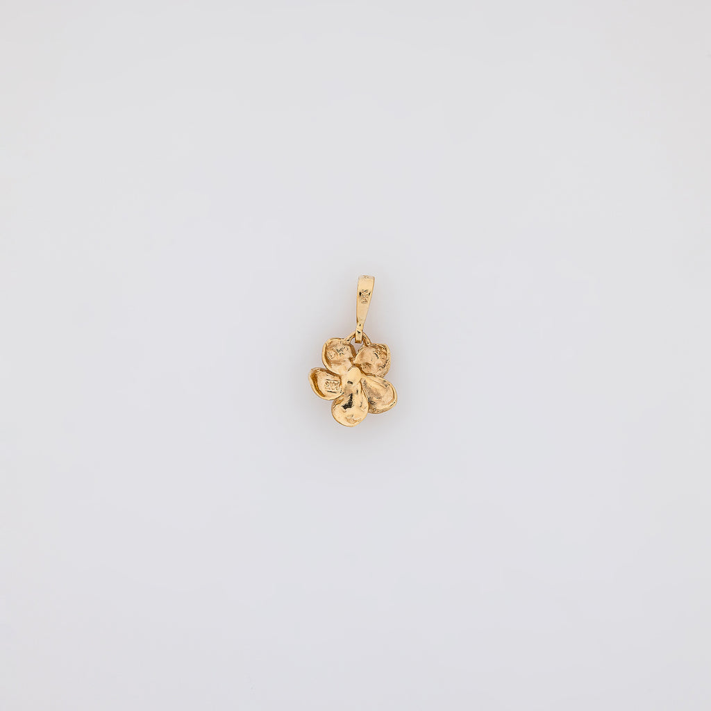 Light Purple Sapphire Plumeria Pendant