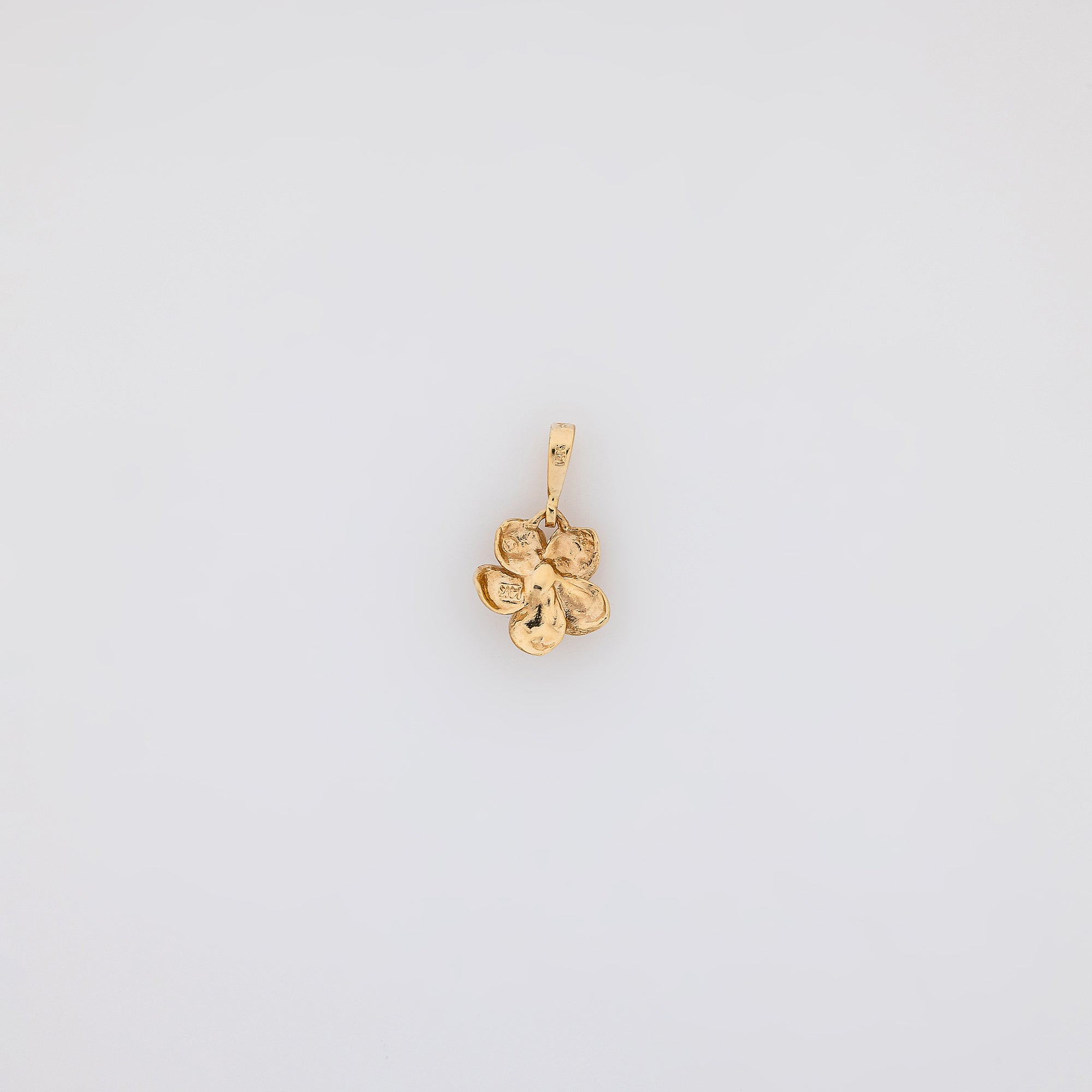 Light Purple Sapphire Plumeria Pendant