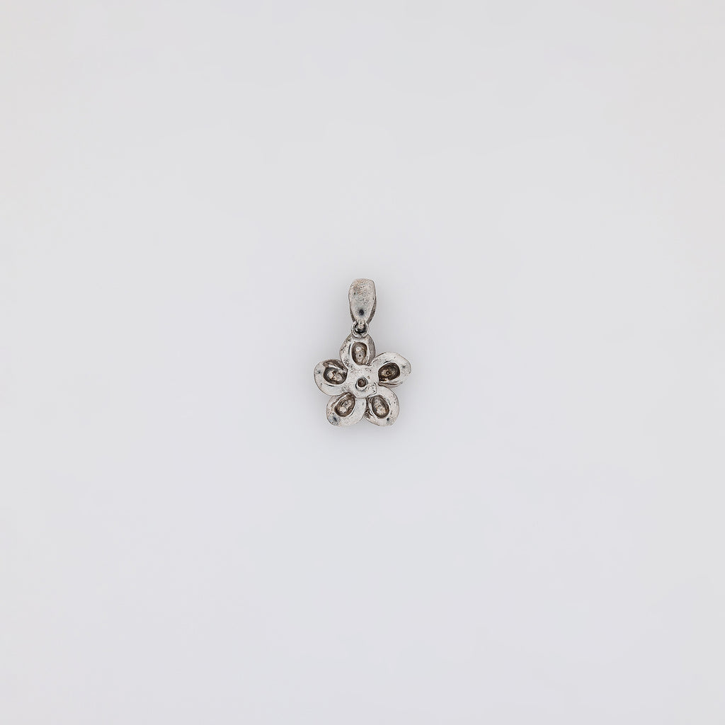 Silver Star Plumeria Pendant