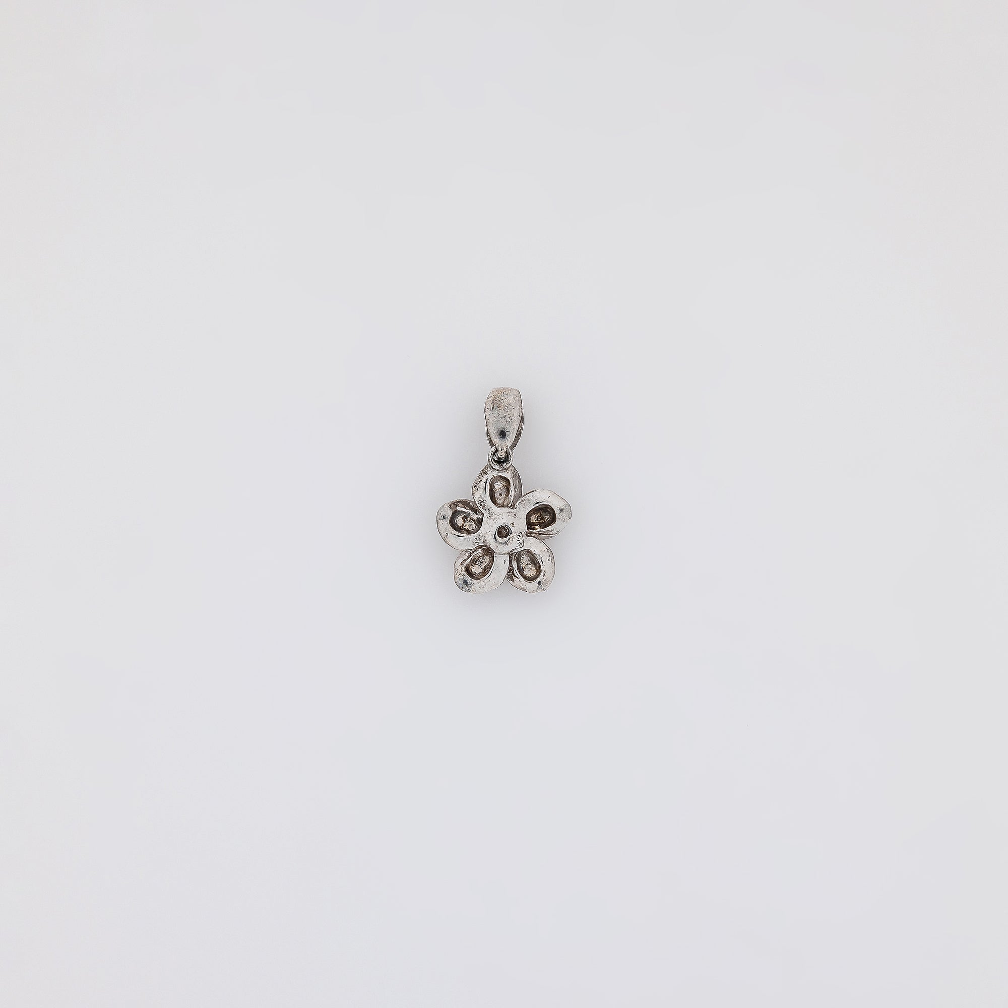 Silver Star Plumeria Pendant