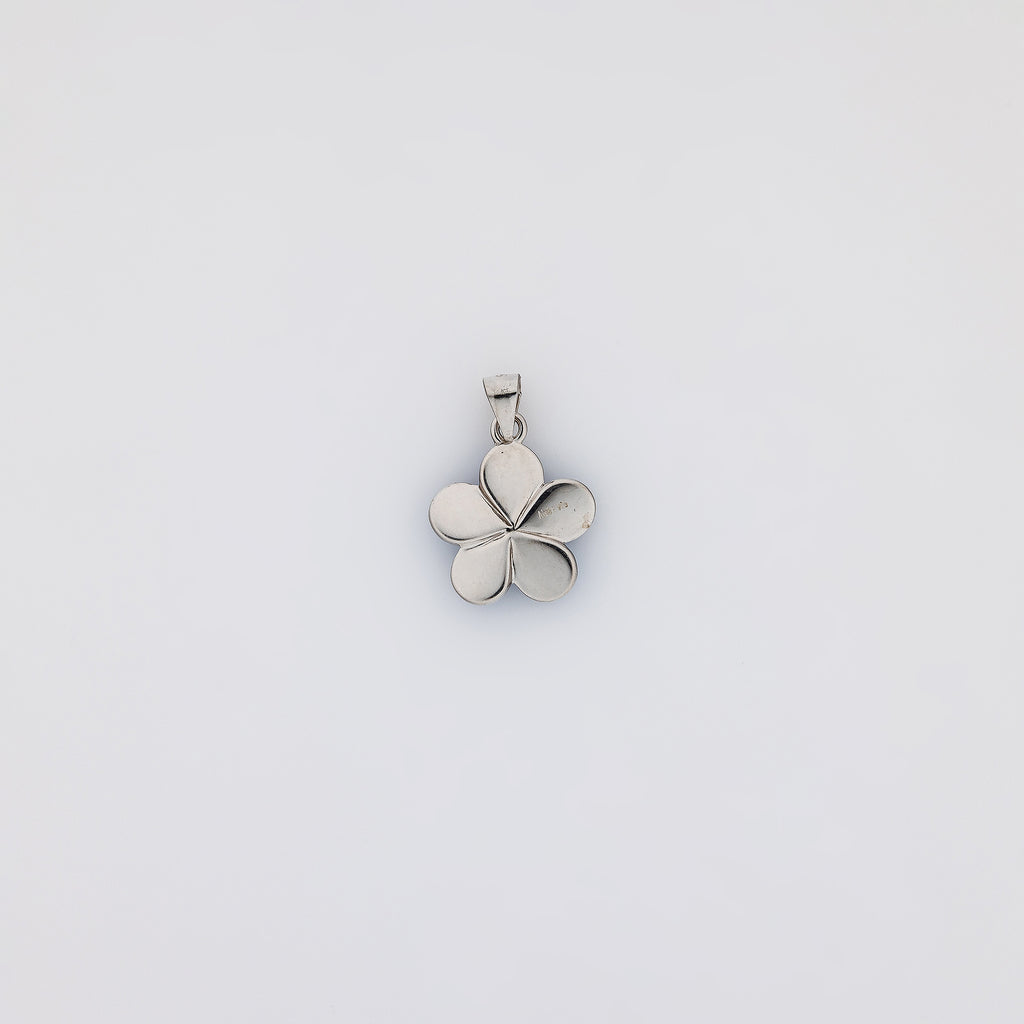 Blue Opal Plumeria Pendant