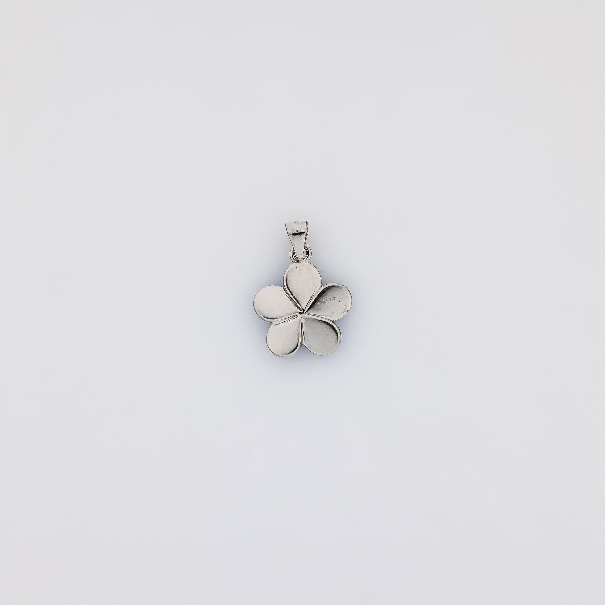 Blue Opal Plumeria Pendant