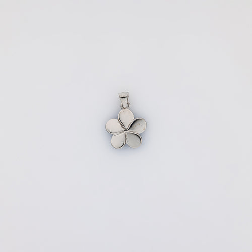 Blue Opal Plumeria Pendant