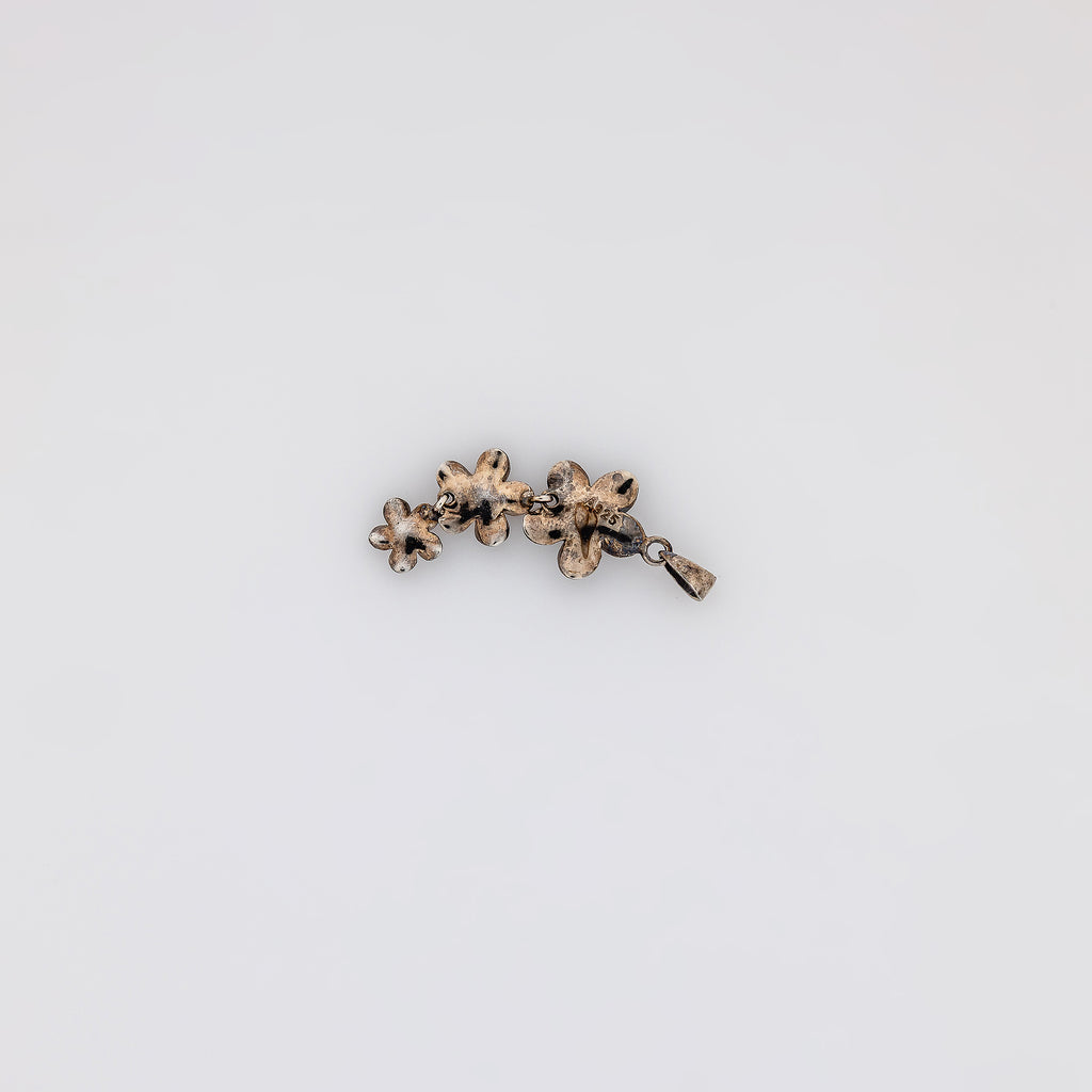 Triple Plumeria Drop Pendant