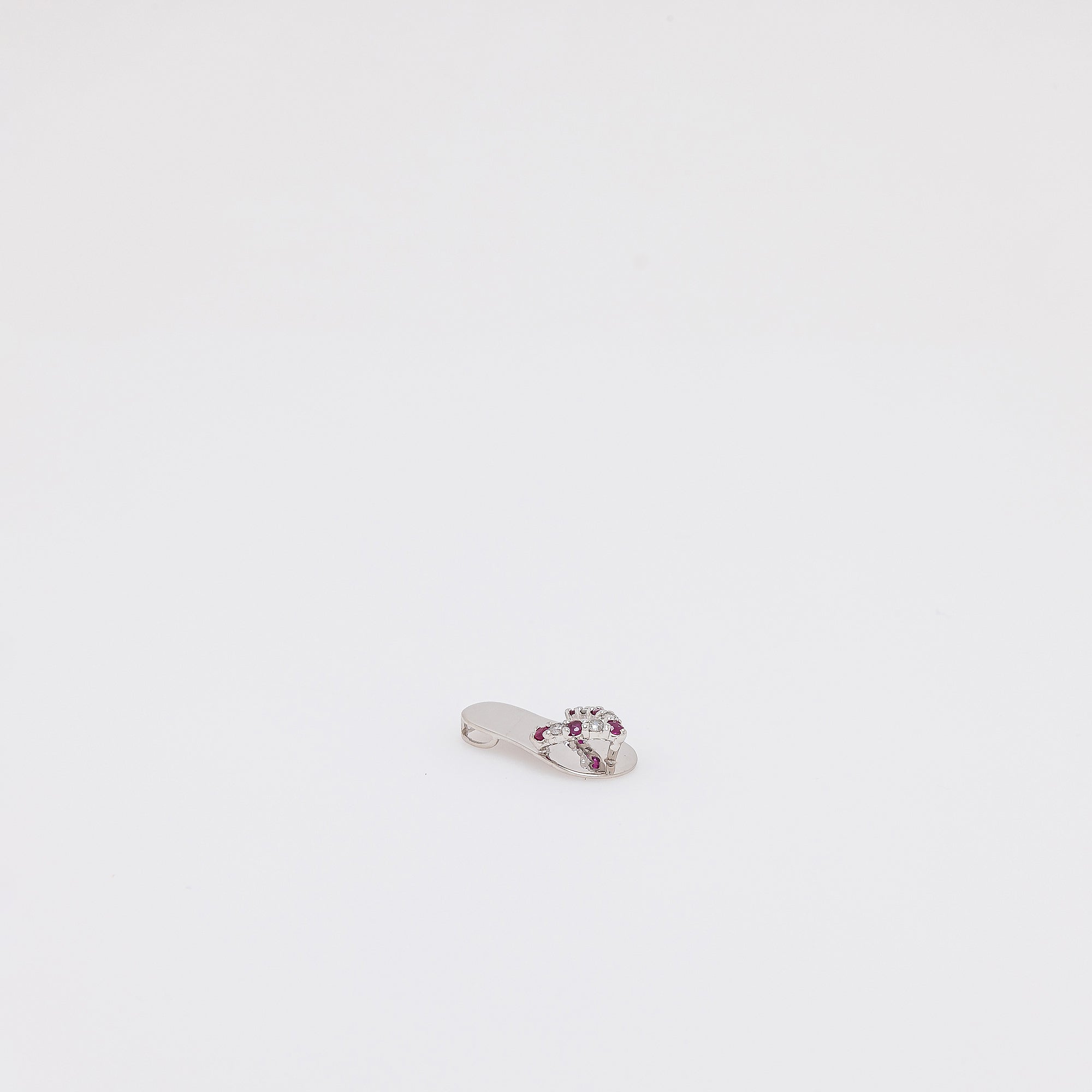 Ruby + Diamond Slippah Pendant