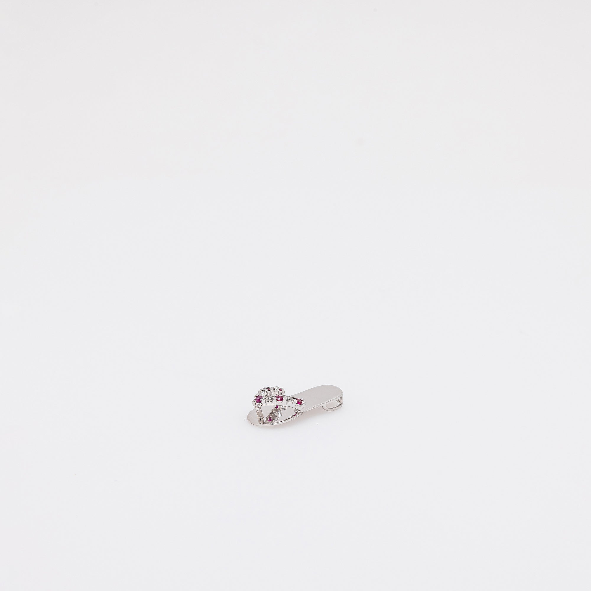 Ruby + Diamond Slippah Pendant