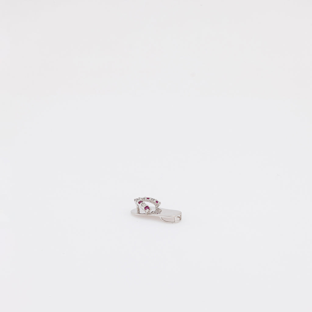 Ruby + Diamond Slippah Pendant