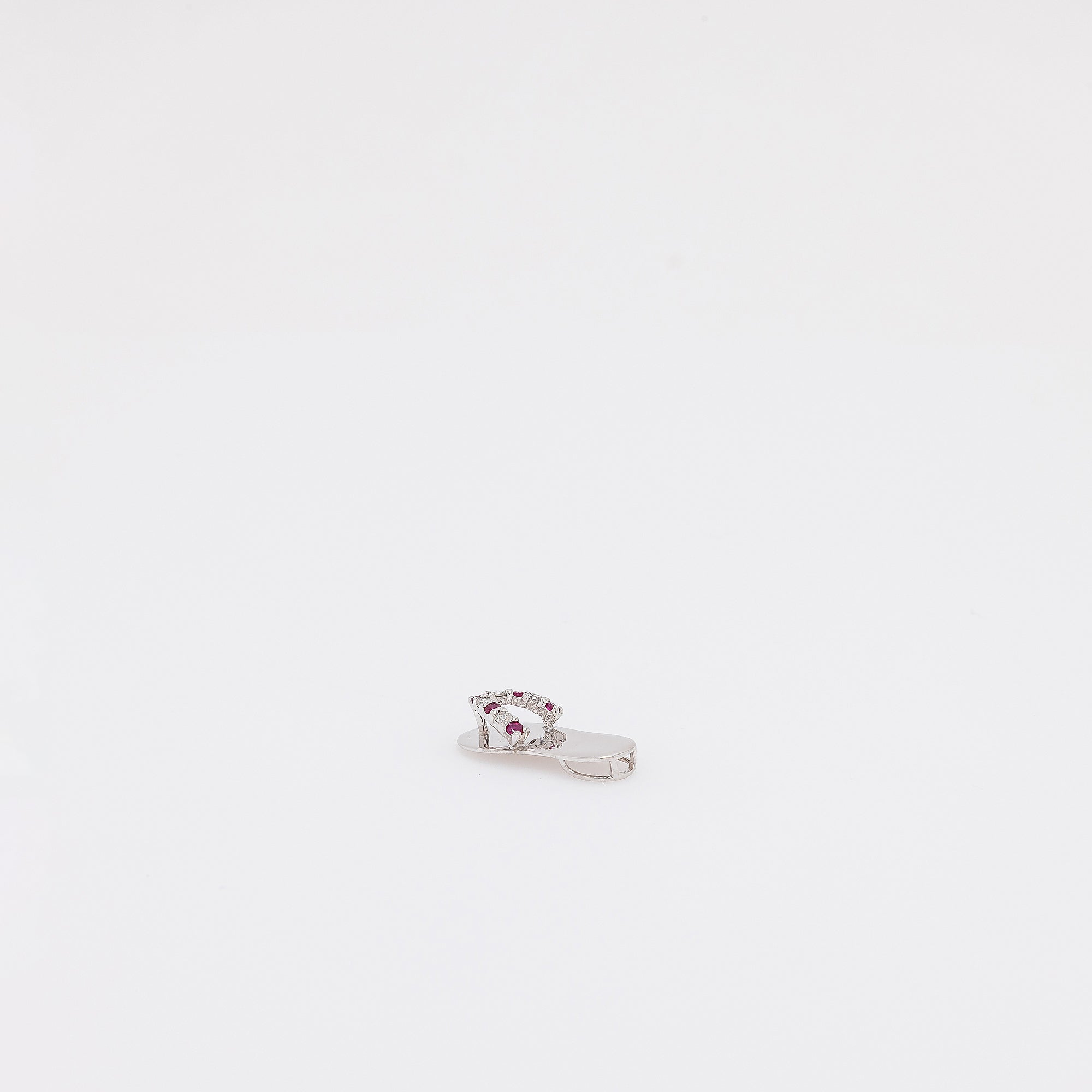 Ruby + Diamond Slippah Pendant
