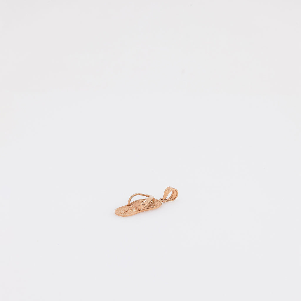Rose Gold 'ALOHA' Slippah Pendant