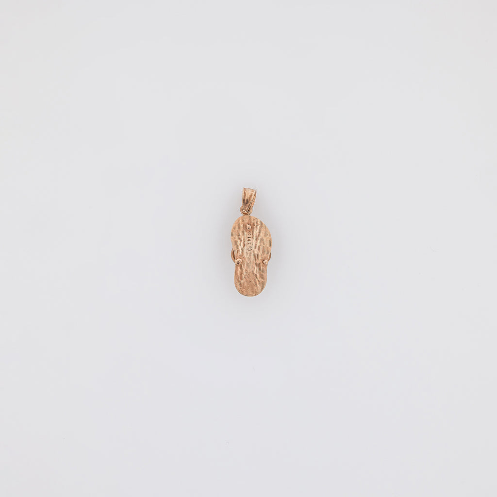 Rose Gold 'ALOHA' Slippah Pendant