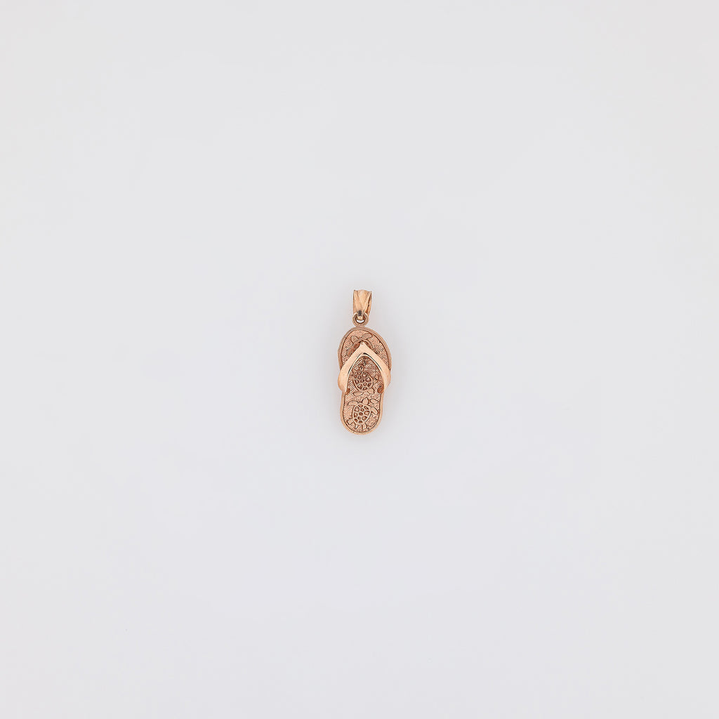 Rose Gold Honu Slippah Pendant