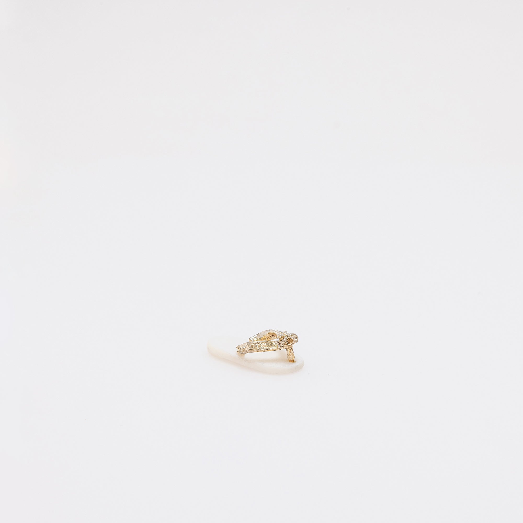 White Shell + Plumeria Slippah
