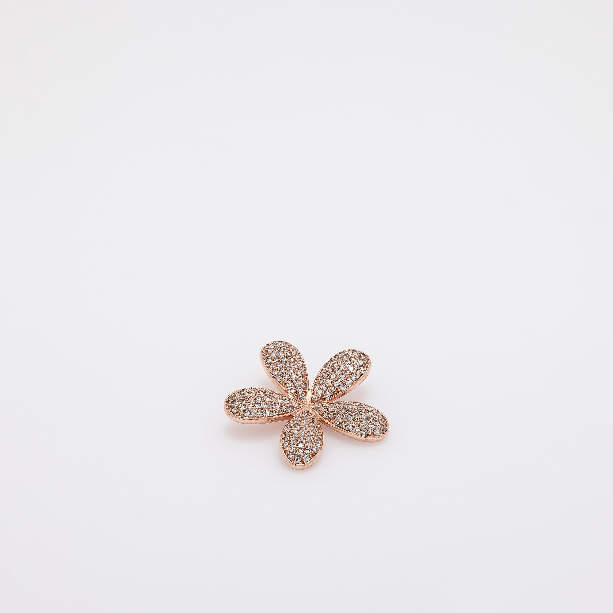 Full Bling Plumeria Pendant