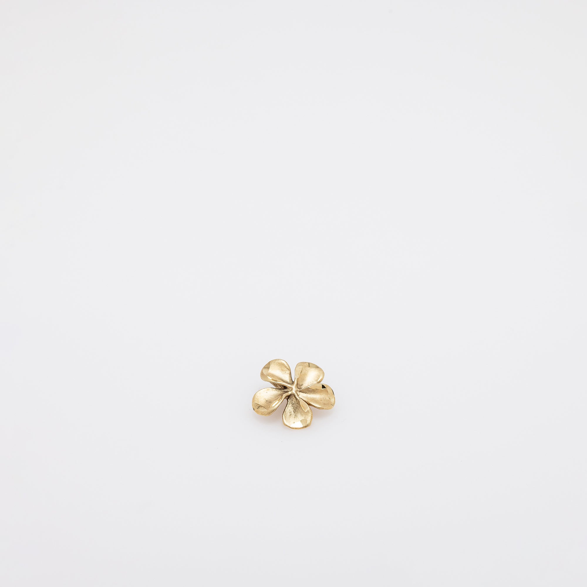 Green Gold Plumeria Pendant