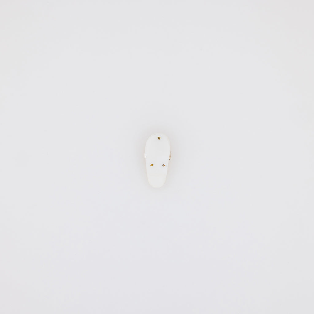 White Shell + Plumeria Slippah