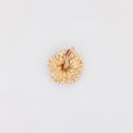 XL Diamond + Ruby Hibiscus Pendant