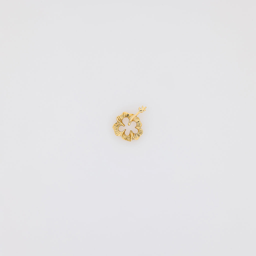 Cutout Hibiscus Pendant