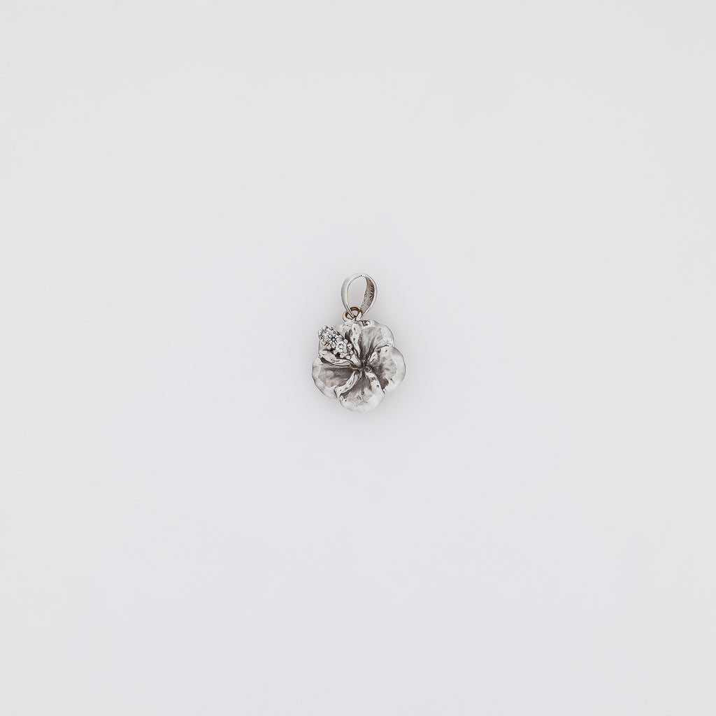 Diamond White Gold Hibiscus Ver.1