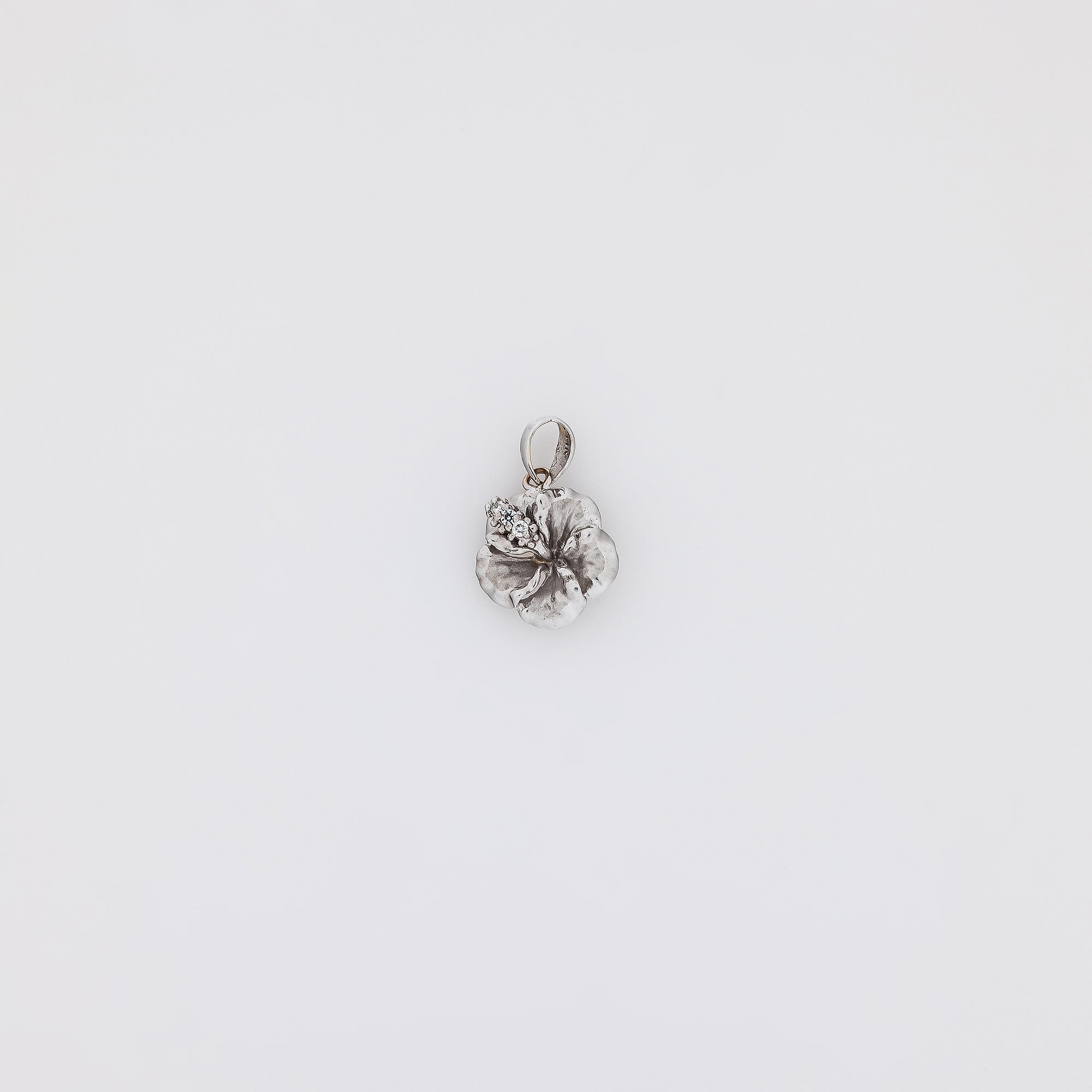 Diamond White Gold Hibiscus Ver.1