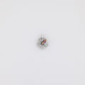 White Gold Ruby Hibiscus Pendant