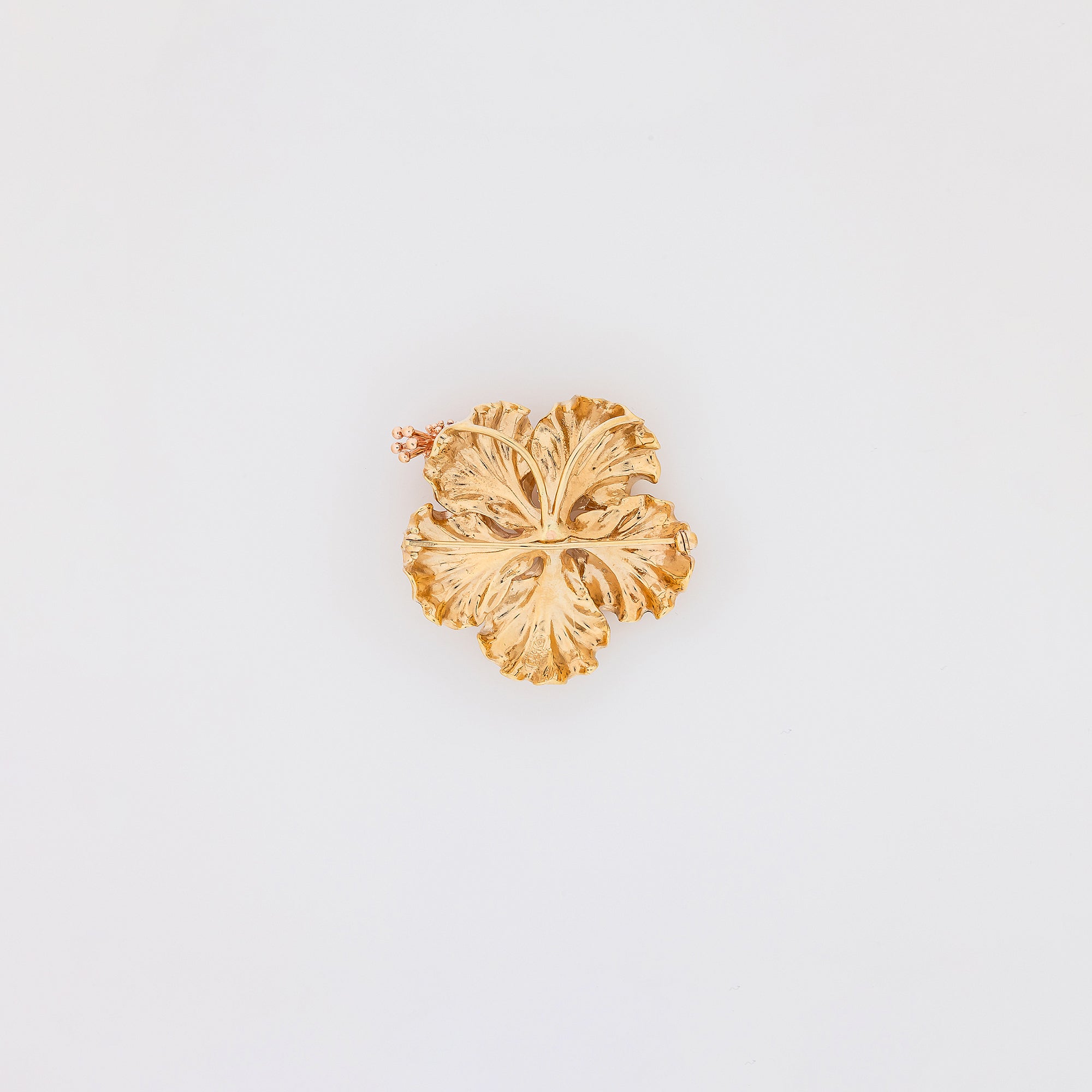 XL Diamond + Ruby Hibiscus Pendant