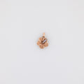 Rose Gold Pink Sapphire Hibiscus Pendant