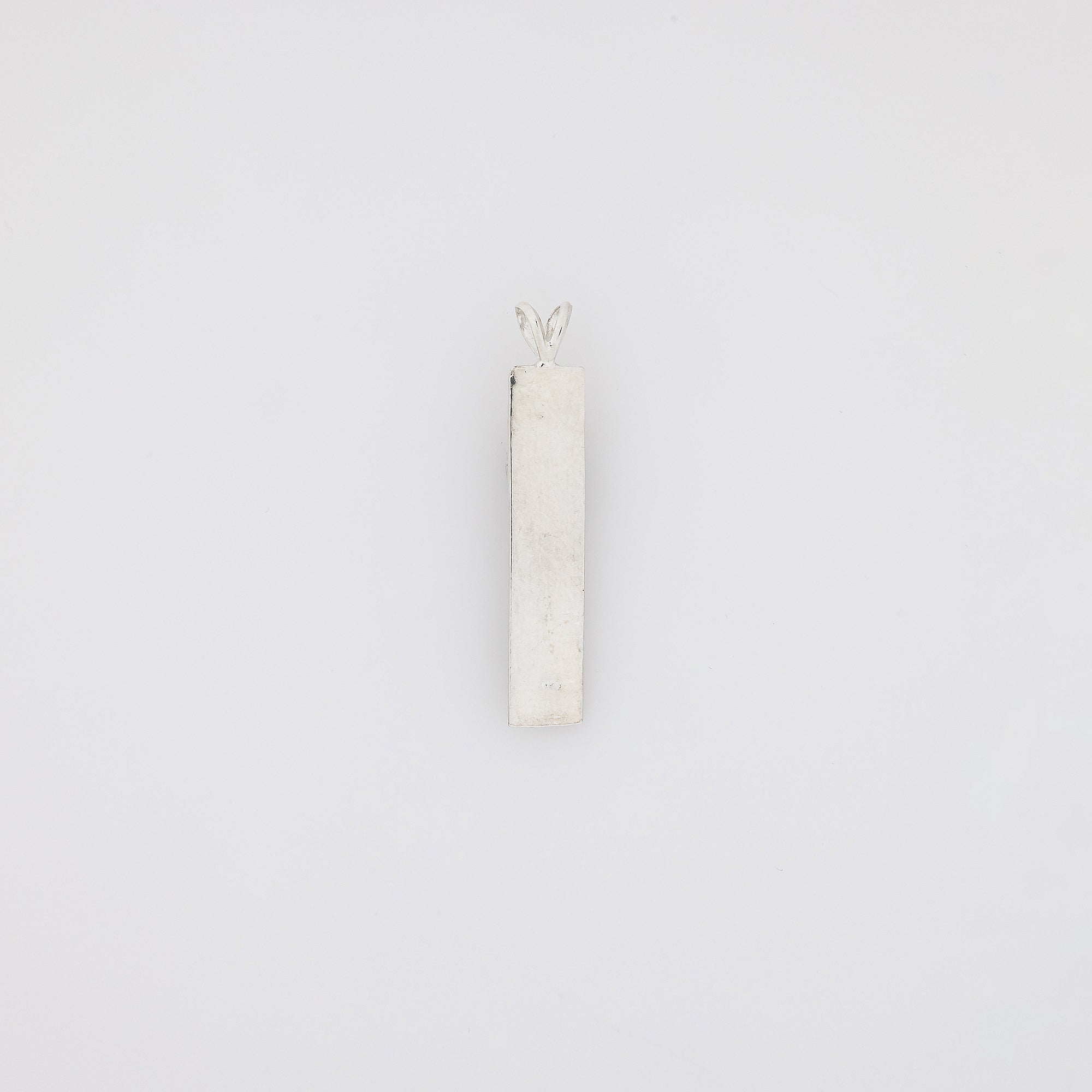 Camo Green KUʻUIPO Vertical Bar Pendant with Etched Plumeria