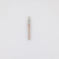 Baby Pink 'KU'UIPO' Vertical Pendant with Plumeria