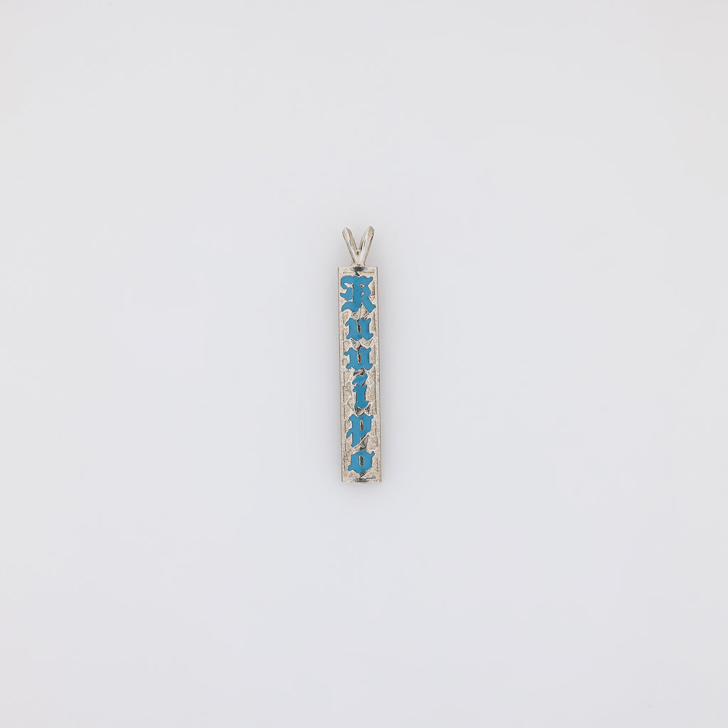 Blue KUʻUIPO Vertical Bar Pendant