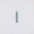 Blue KUʻUIPO Vertical Bar Pendant