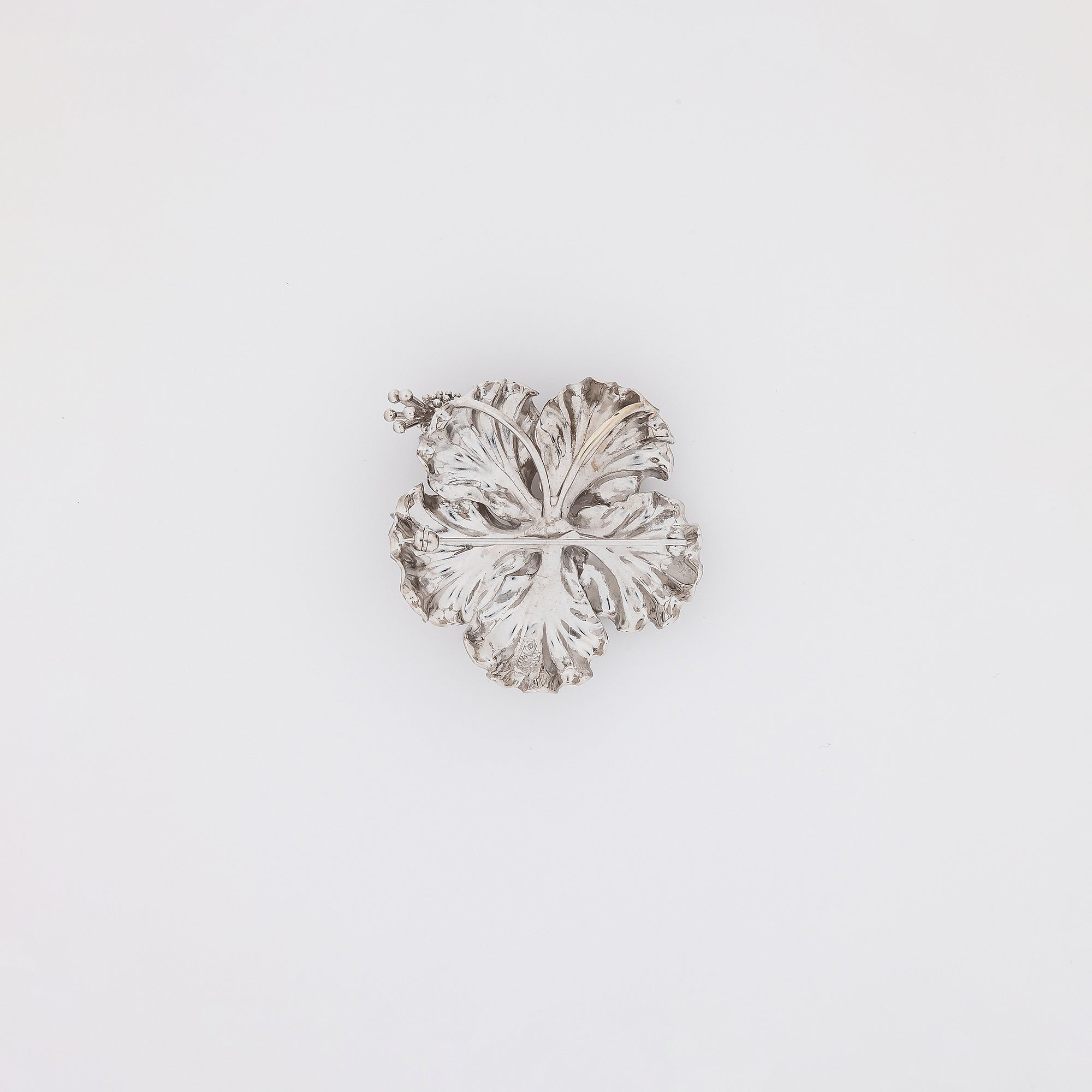 Jumbo Hibiscus Pendant + Brooch with Sapphires + Diamonds