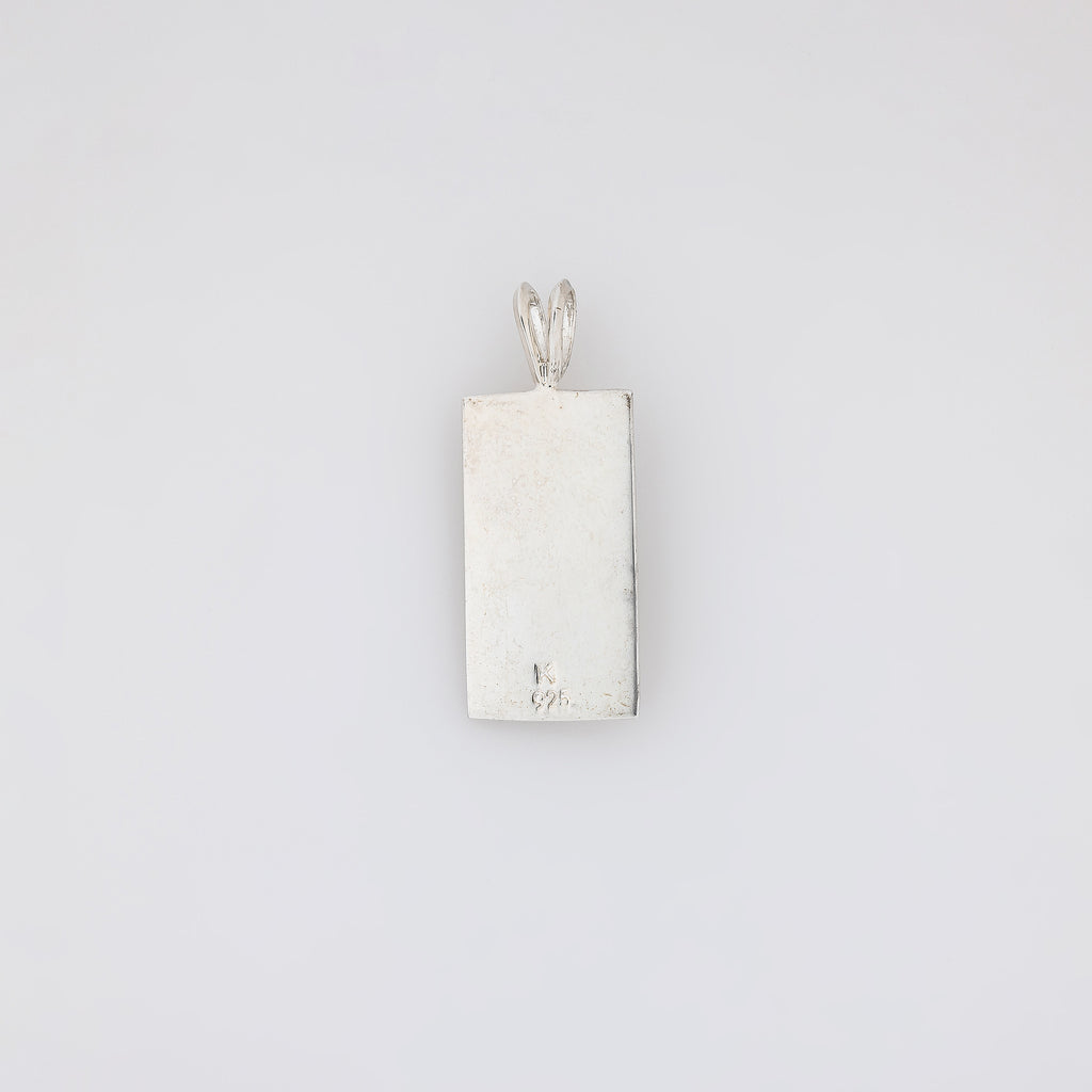 Double Monstera Leaf Vertical Bar Pendant