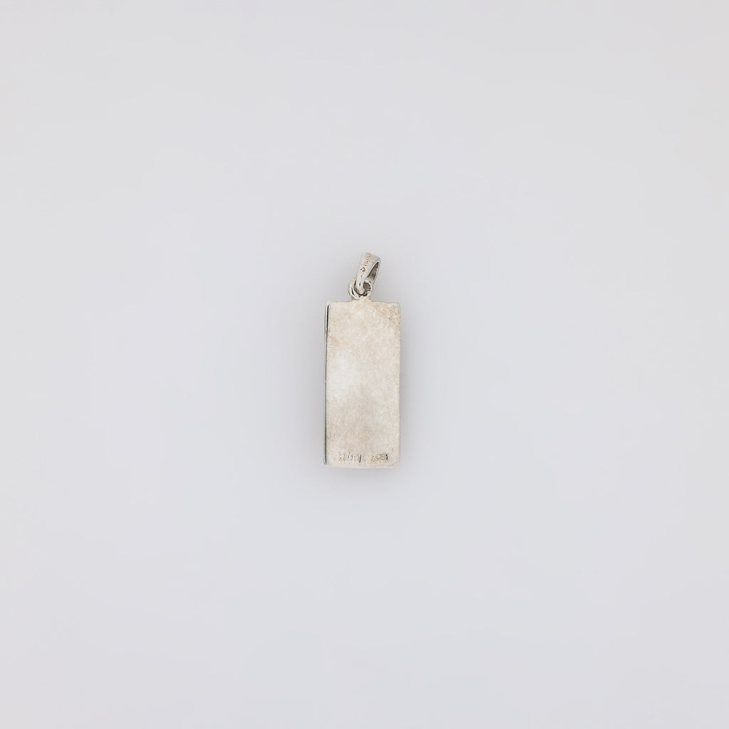 Double Hibiscus Vertical Bar Pendant