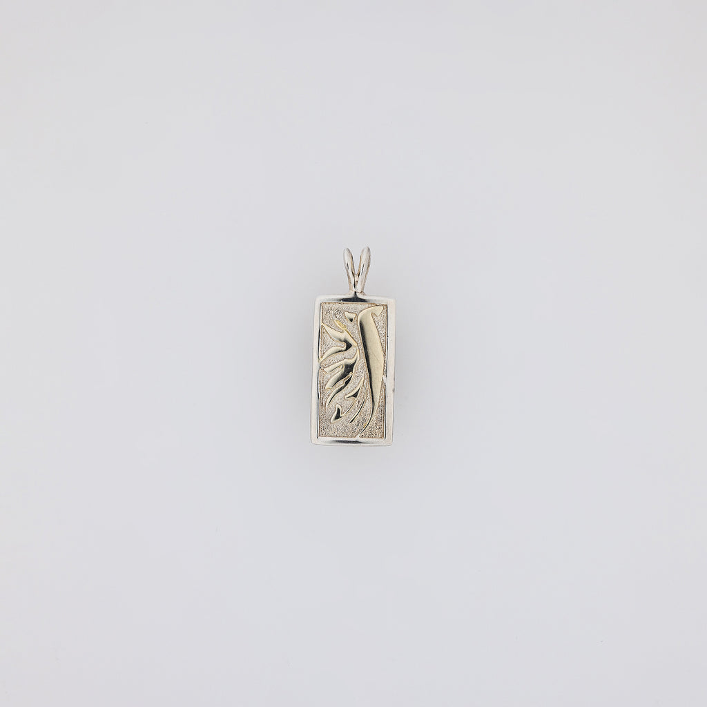 Bird of Paradise Vertical Bar Pendant