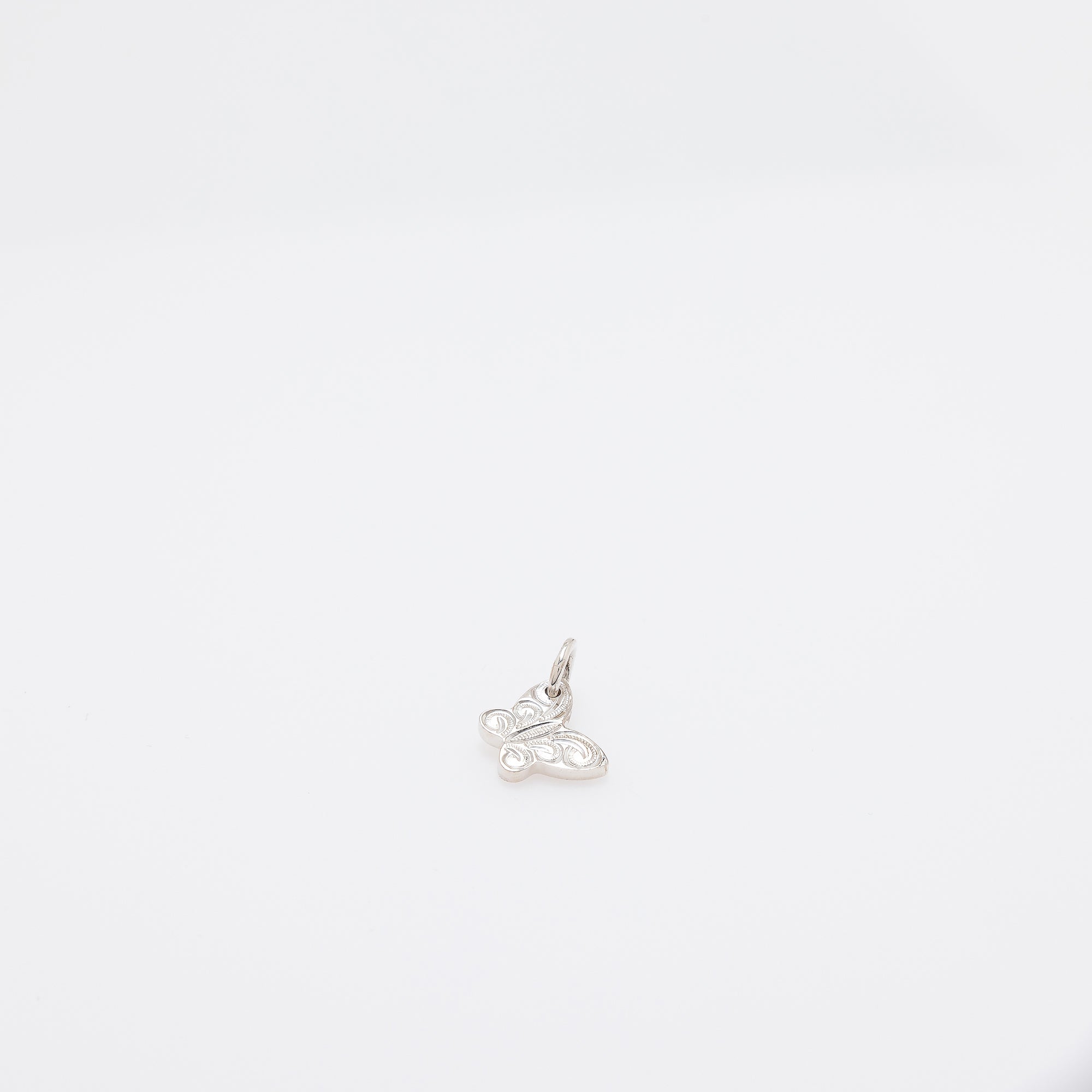 Engraved Butterfly Pendant