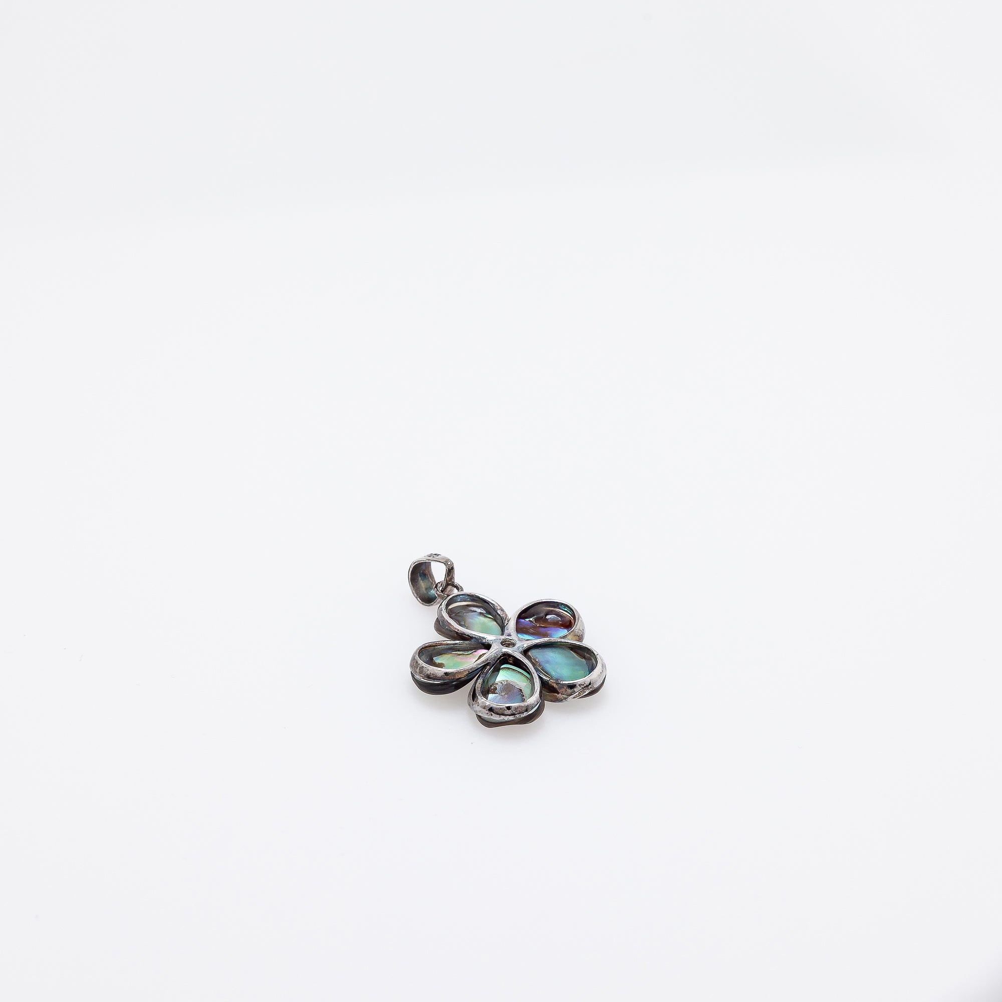 Abalone Shell Plumeria Pendant