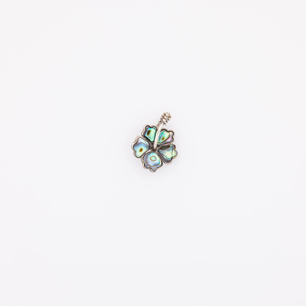 Abalone Hibiscus Pendant