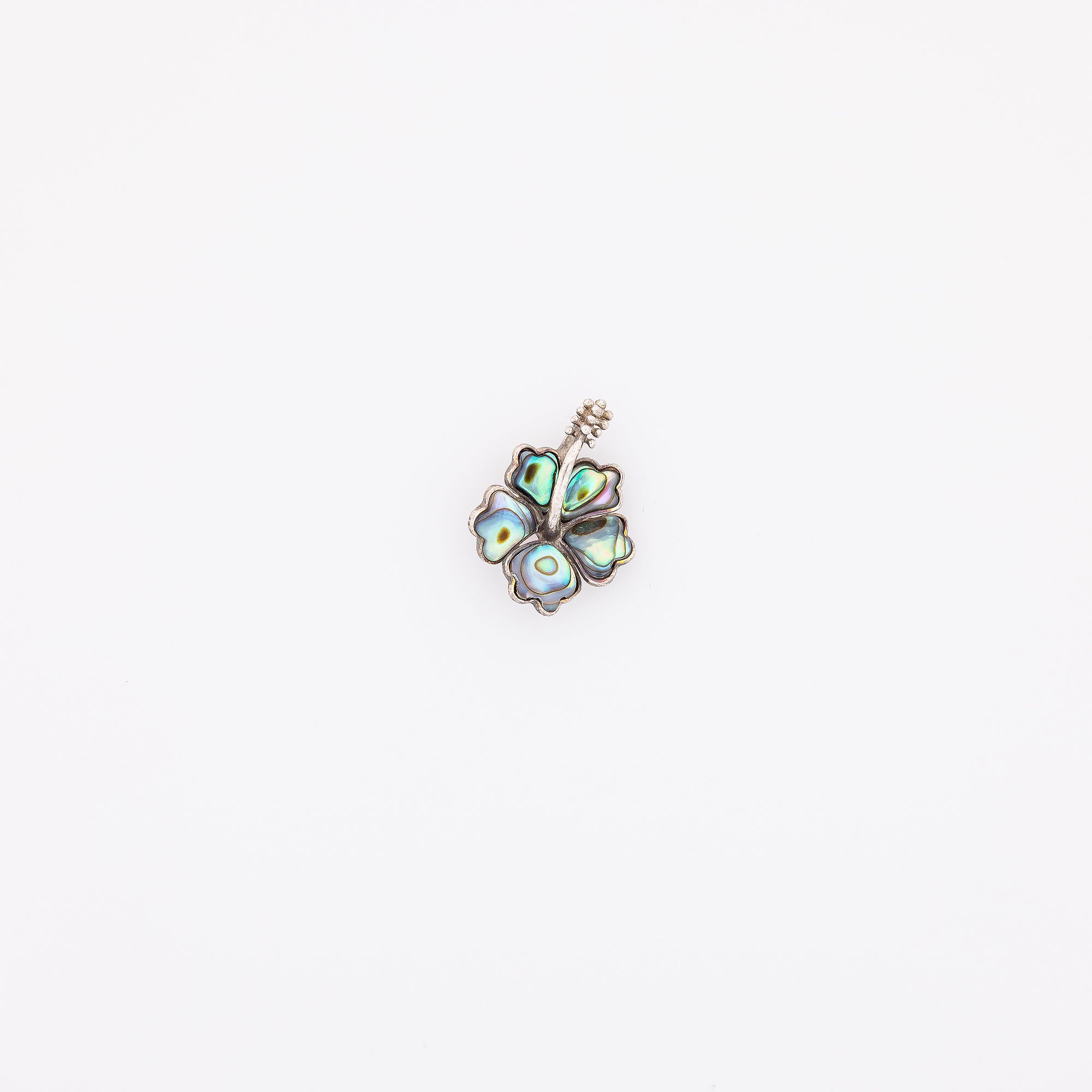 Abalone Hibiscus Pendant