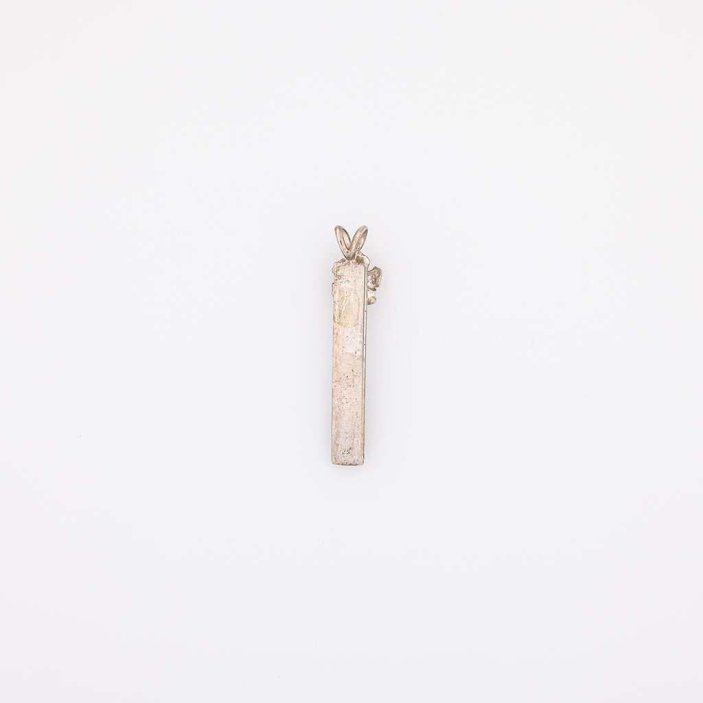 Turquoise KU'UIPO + Hibiscus Vertical Bar Pendant