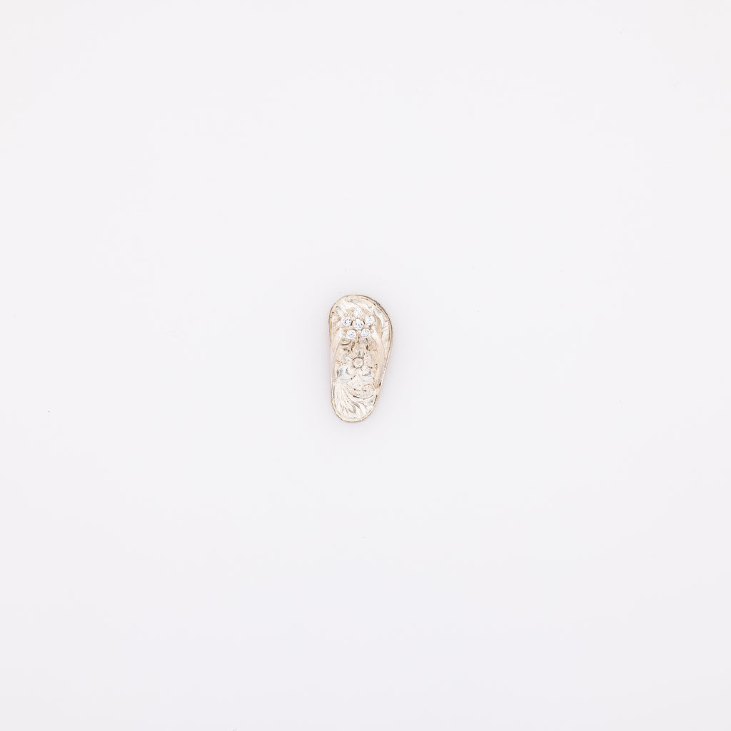 CZ Flower Studded Slippah